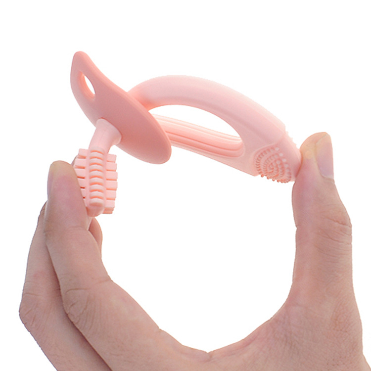 嬰幼兒牙刷牙膠硅膠磨牙棒廠(chǎng)家定制